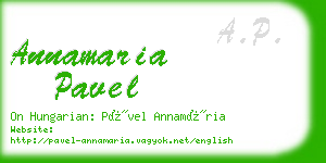 annamaria pavel business card